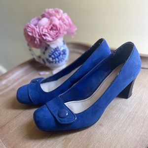CROFT & BARROW | Women’s Loafer | Blue Block Heel | Size 8